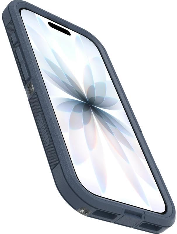 Alt View 1. OtterBox - OtterBox iPhone 17 (Only) Bundle: Defender Series XT Case & Screen Protector - Snaps on MagSafe - Rugged & Durable - Baby Blue Jeans (Clear/Blue).