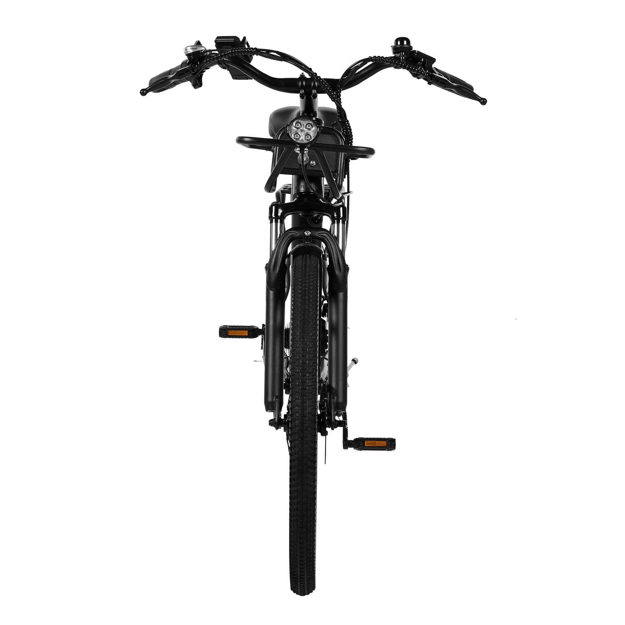 Angle. GoPowerBike - GoPowerBike GoVelo Ebike with 20 mph Max Speed & 500W Motor | Black - Black.