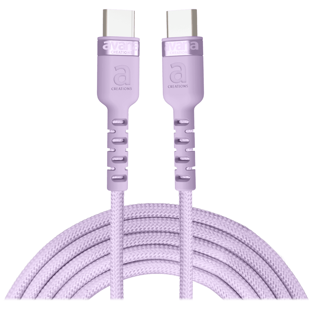 Avana 100W USB C to USB C Cable 2m Light Purple - Best Buy