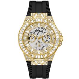 Guess - Men's Black Gold Tone Multi-function Dial Watch - GW0498G2 - Champagne