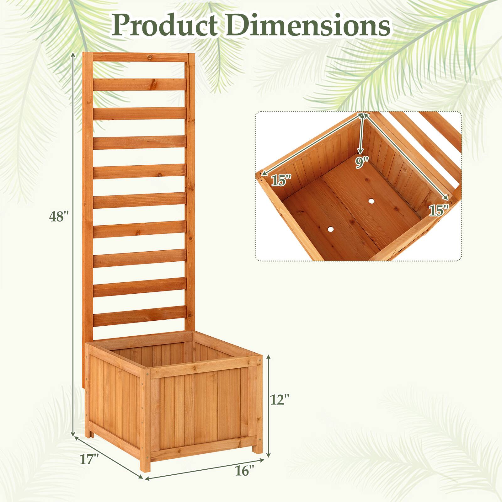 Product Dimensions: 15" x 9" x 48" x 15" x 12" x 17" x 16"