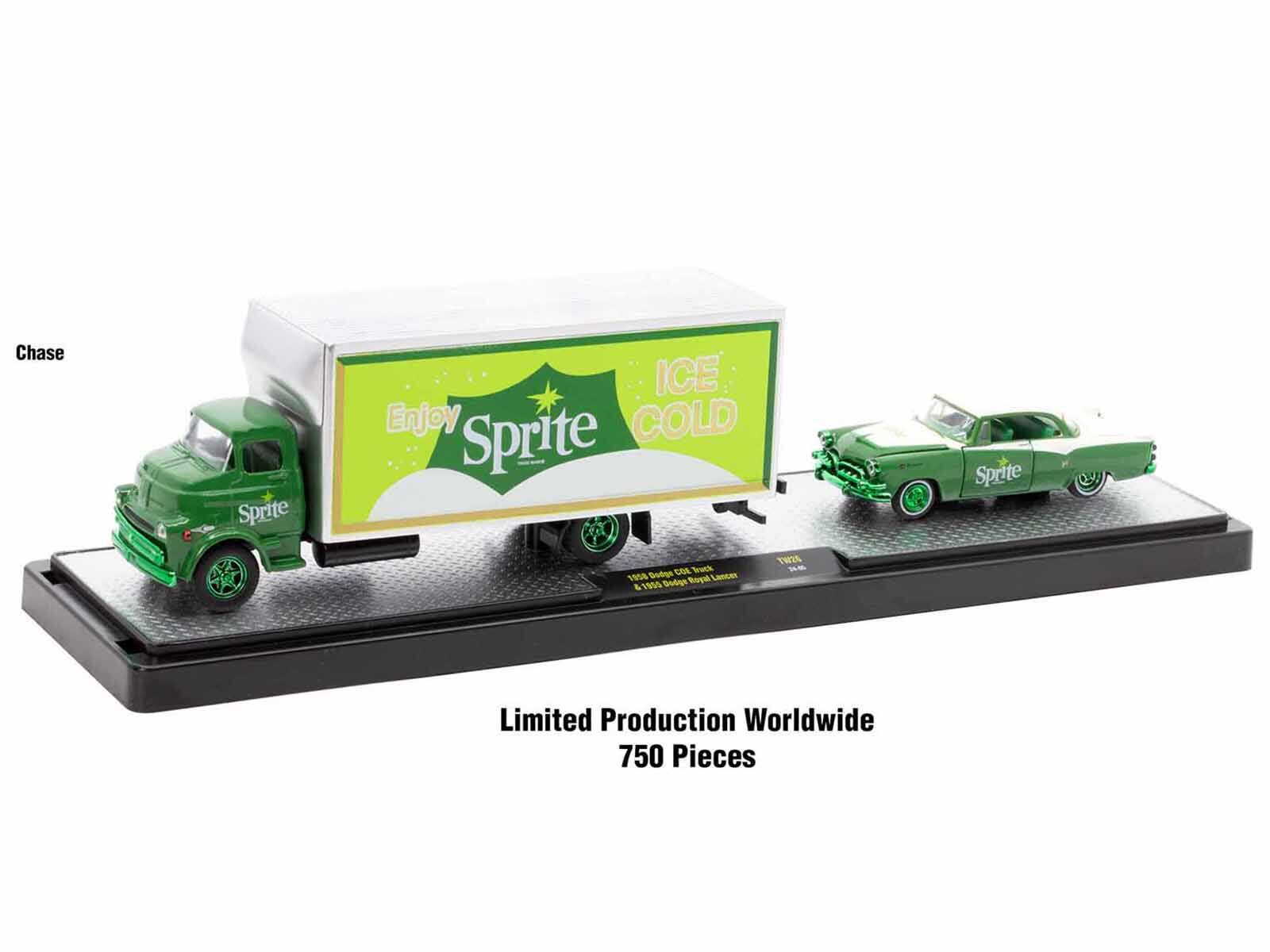 Chase  
Enjoy Sprite ICE COLD  
1958 Dodge COE Truck & 1958 Dodge Royal Lancer  
Limited Production Worldwide  
750 Pieces