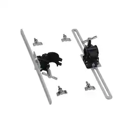 Gibraltar Hardware - Workstation Mounting Arms with Mounting Hardware, Secures the RKTT Tabletop to a Horizontal Tube
