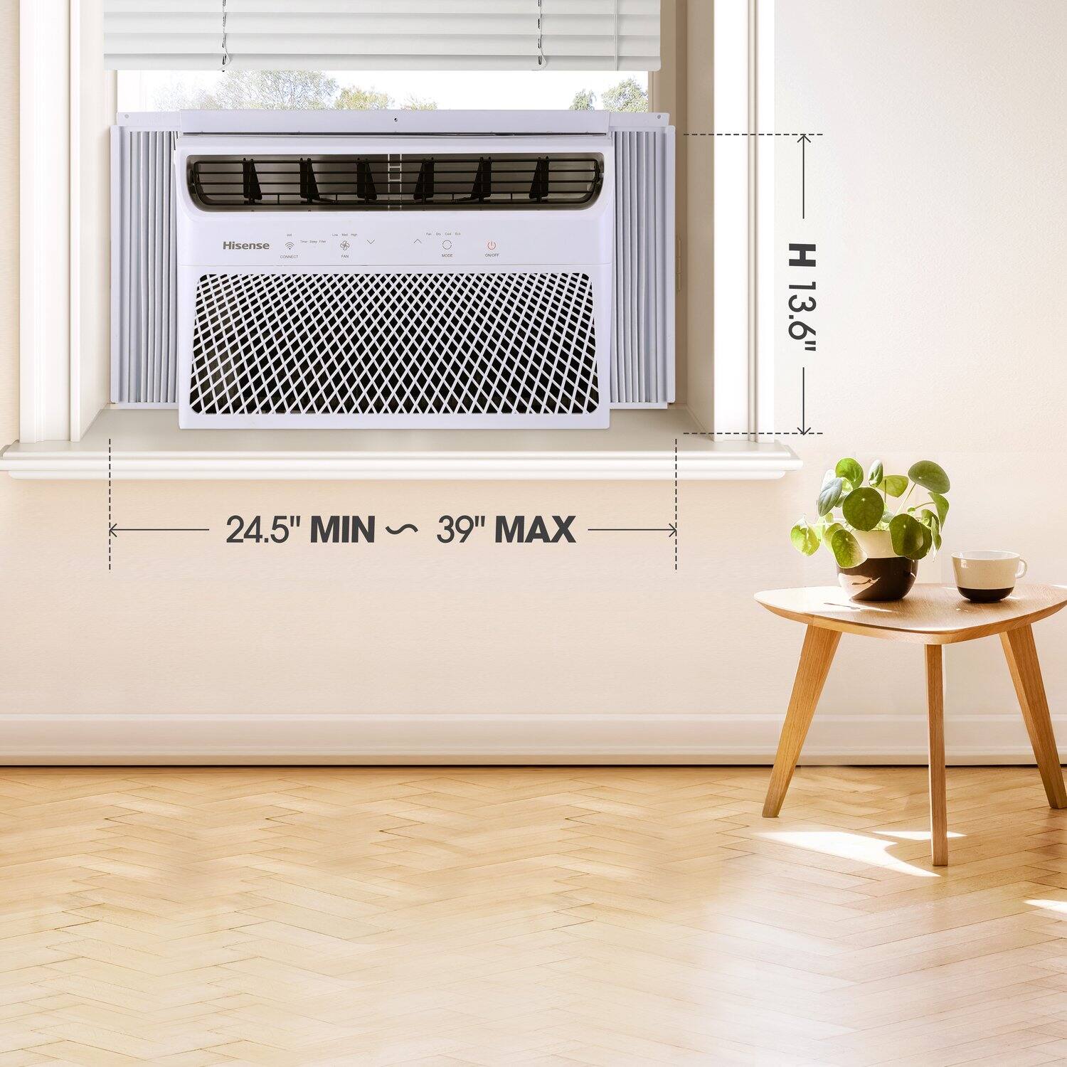 Hisense  
H 13.6"  
24.5" MIN ~ 39" MAX