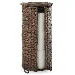 Casafield - Toilet Paper Roll Holder Stand - Bathroom Tissue Storage - Espresso