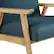 Alt View 14. OSP Home Furnishings - Weldon Chair - Blue.