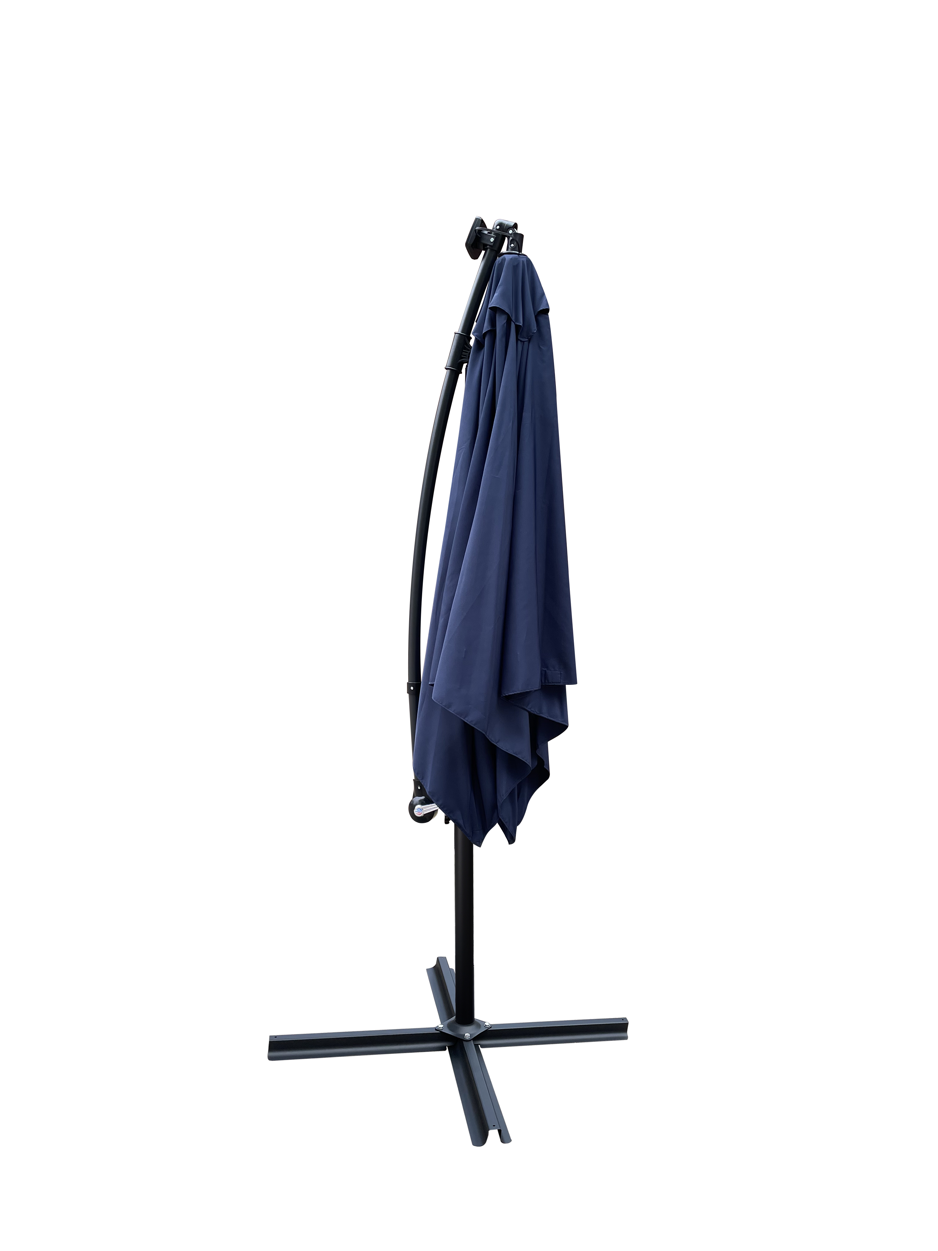 Alt View 2. Loheer - Loheer Square Solar Patio Umbrella LED Lighted Sun Shade Waterproof Market Umbrella with Crank and Cross Base.
