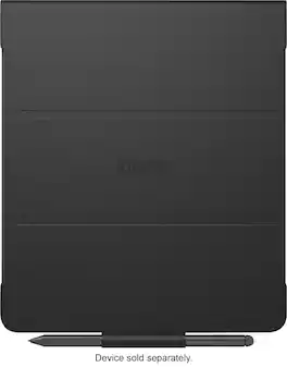 Amazon - Kindle Scribe Folio Cover with Magnetic Attach - Plant Based Leather - Black