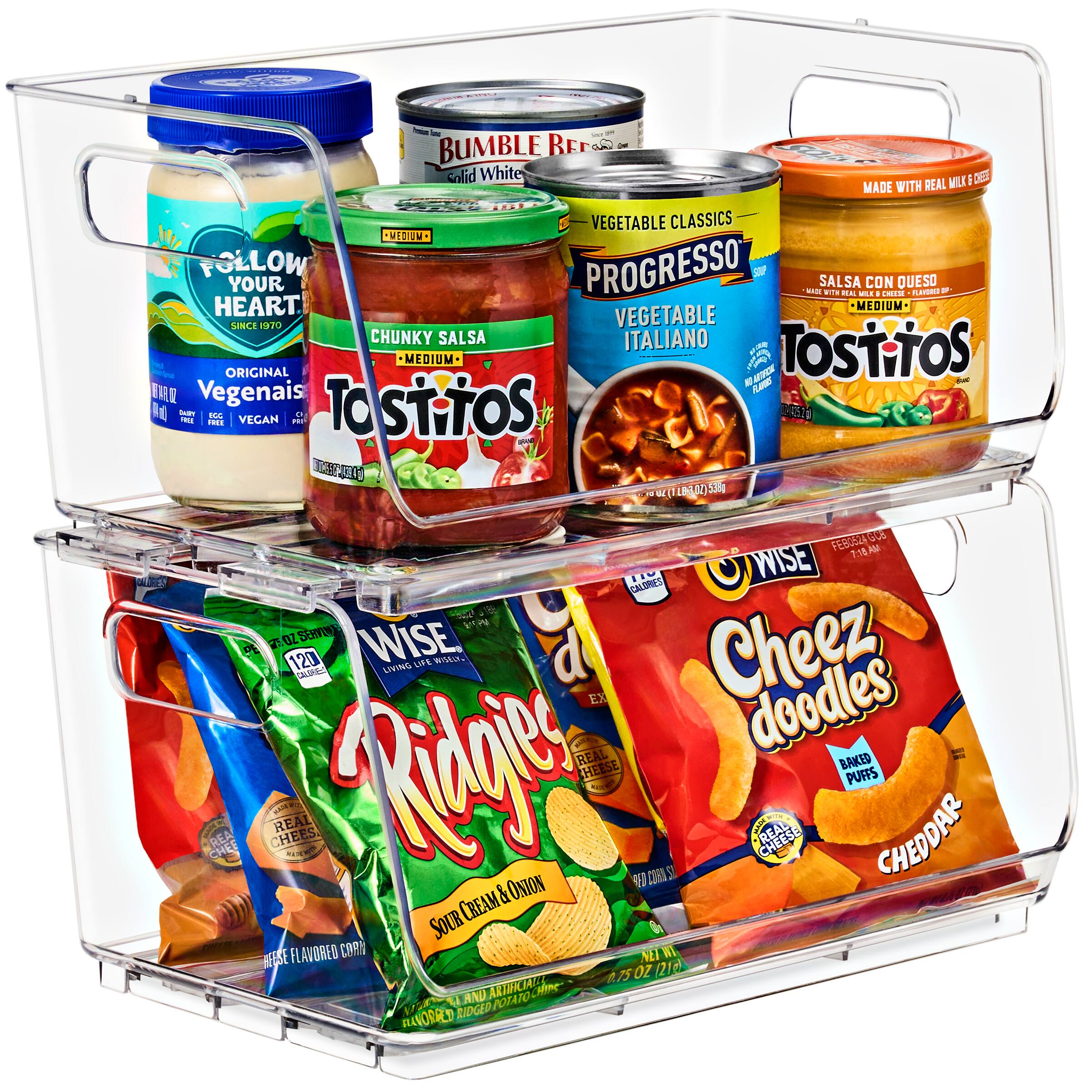 - **Follow Your Heart**  
  - Original Veganais  
  - Medium  
  - Since 1970  
  - Vegan  
  - 12 oz (340g)

- **Tostitos**  
  - Chunky Salsa  
  - Medium  
  - Original  
  - 12 oz (340g)

- **Progresso**  
  - Vegetable Italiano  
  - Vegetable Classics  
  - 12 oz (340g)

- **Tostitos**  
  - Salsa Con Queso  
  - Medium  
  - 12 oz (340g)

- **Wise**  
  - Ridgipies  
  - Sour Cream & Onion  
  - 12 oz (340g)

- **Wise**  
  - Cheez Doodles  
  - Baked Cheese Puffs  
  - Cheddar  
  - 7.5 oz (212g)