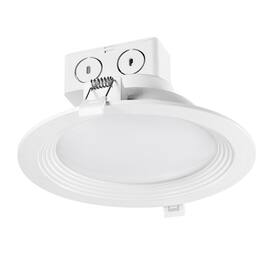 Globe Electric - Value Pack White 6 in. W Plastic LED Canless Recessed Downlight 11 W