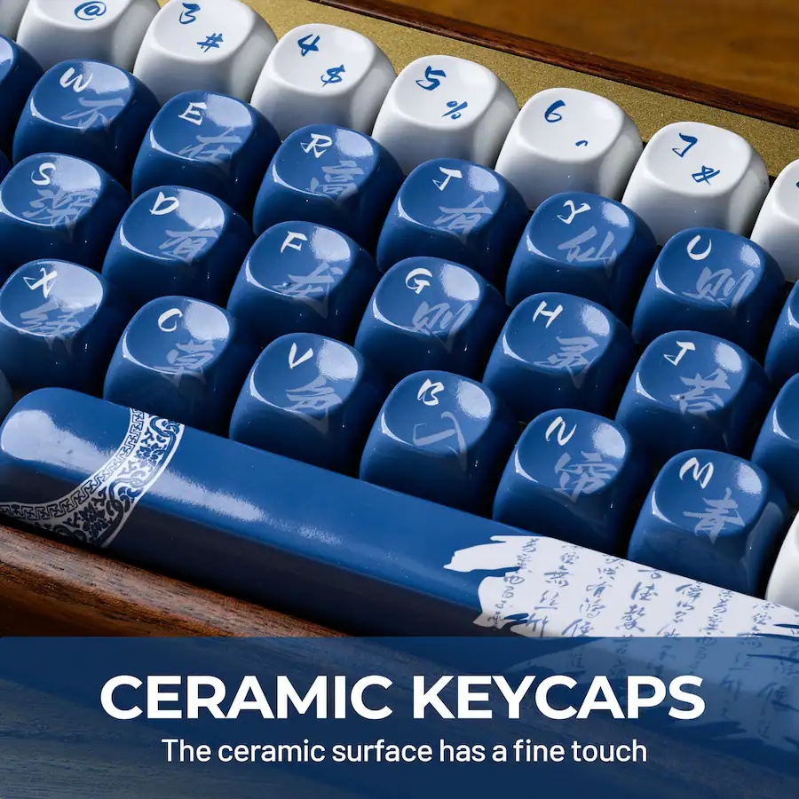 Stylel Star Ceramic Glaze Coating Keycaps Moa Keycap Sets Dye ...