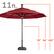 Alt View 12. Above - Height Series 11-ft. Smart Sunbrella Umbrella with Remote Control and Wind Sensor - Spectrum Cherry.