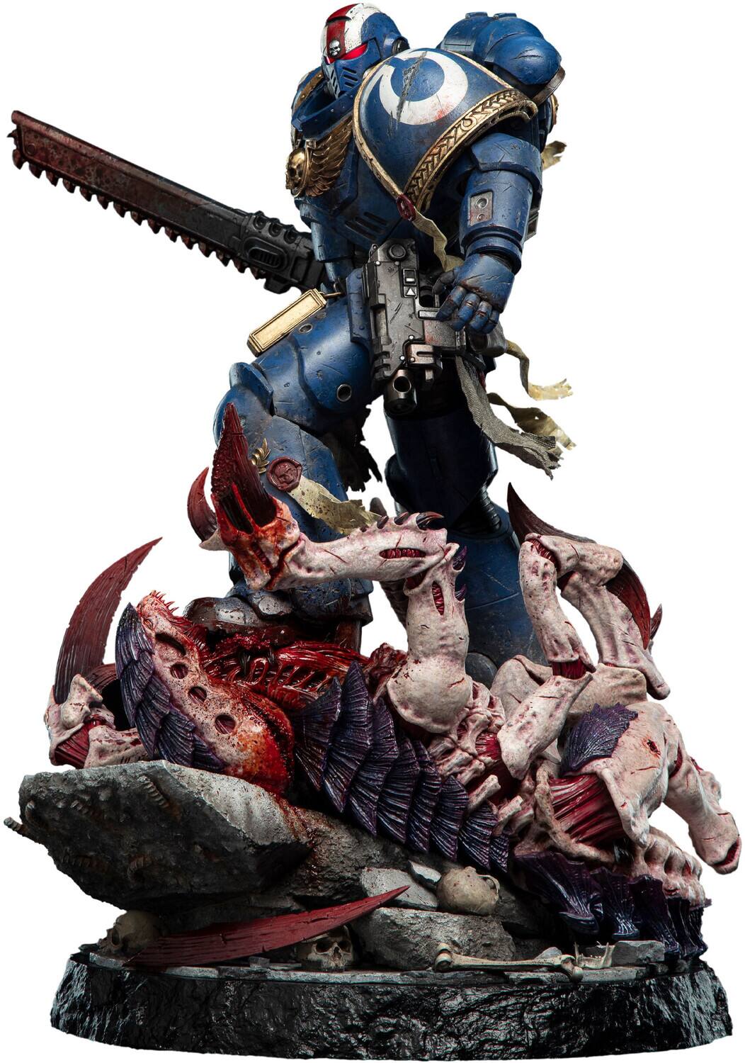 Alt View 3. Weta Workshop - WETA Workshop Limited Edition Polystone - Warhammer 40K - Lieutenant Titus 1:6 Scale Statue   - COLLECTIBLES - Multicolor.