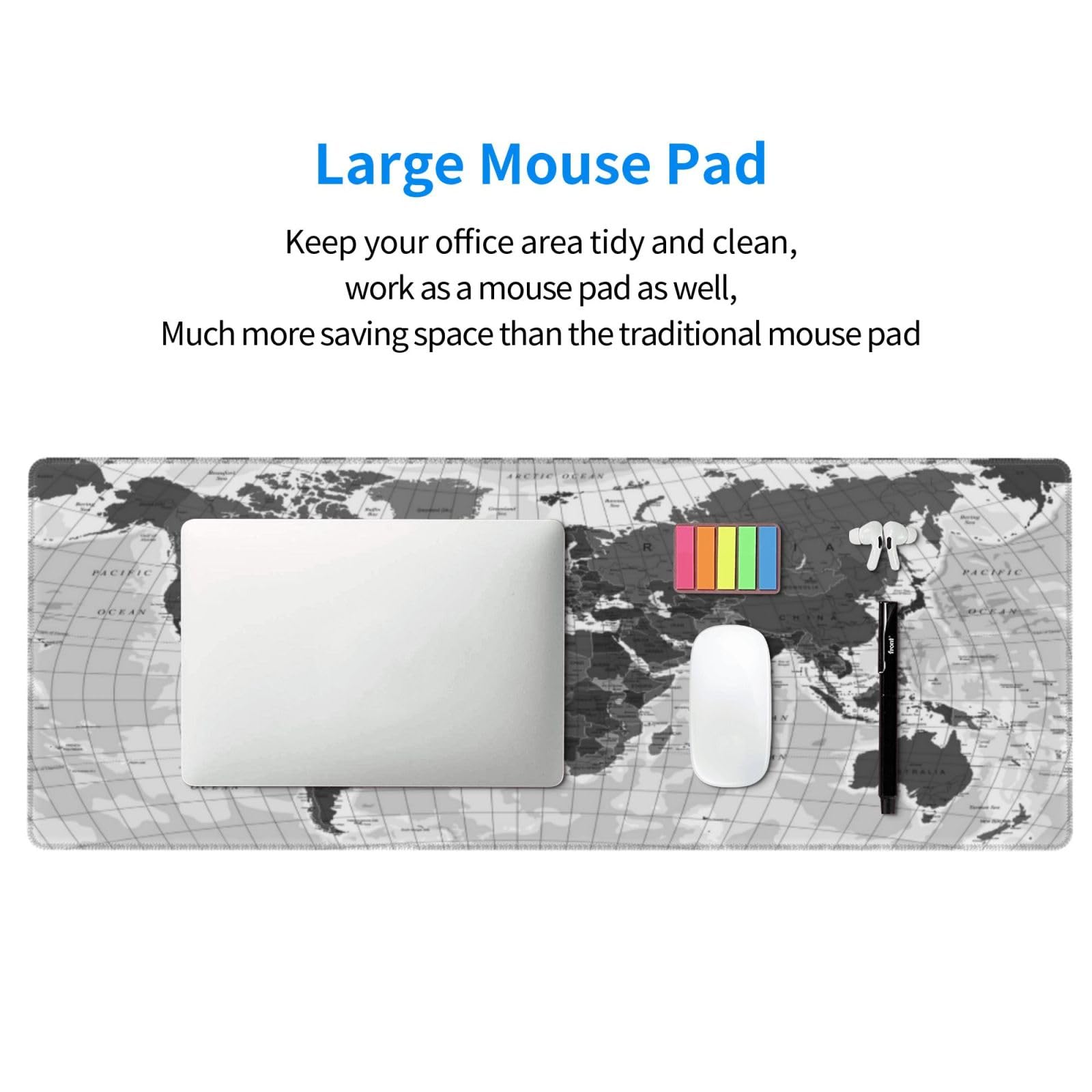 Large Mouse Pad

Keep your office area tidy and clean, work as a mouse pad as well, Much more saving space than the traditional mouse pad