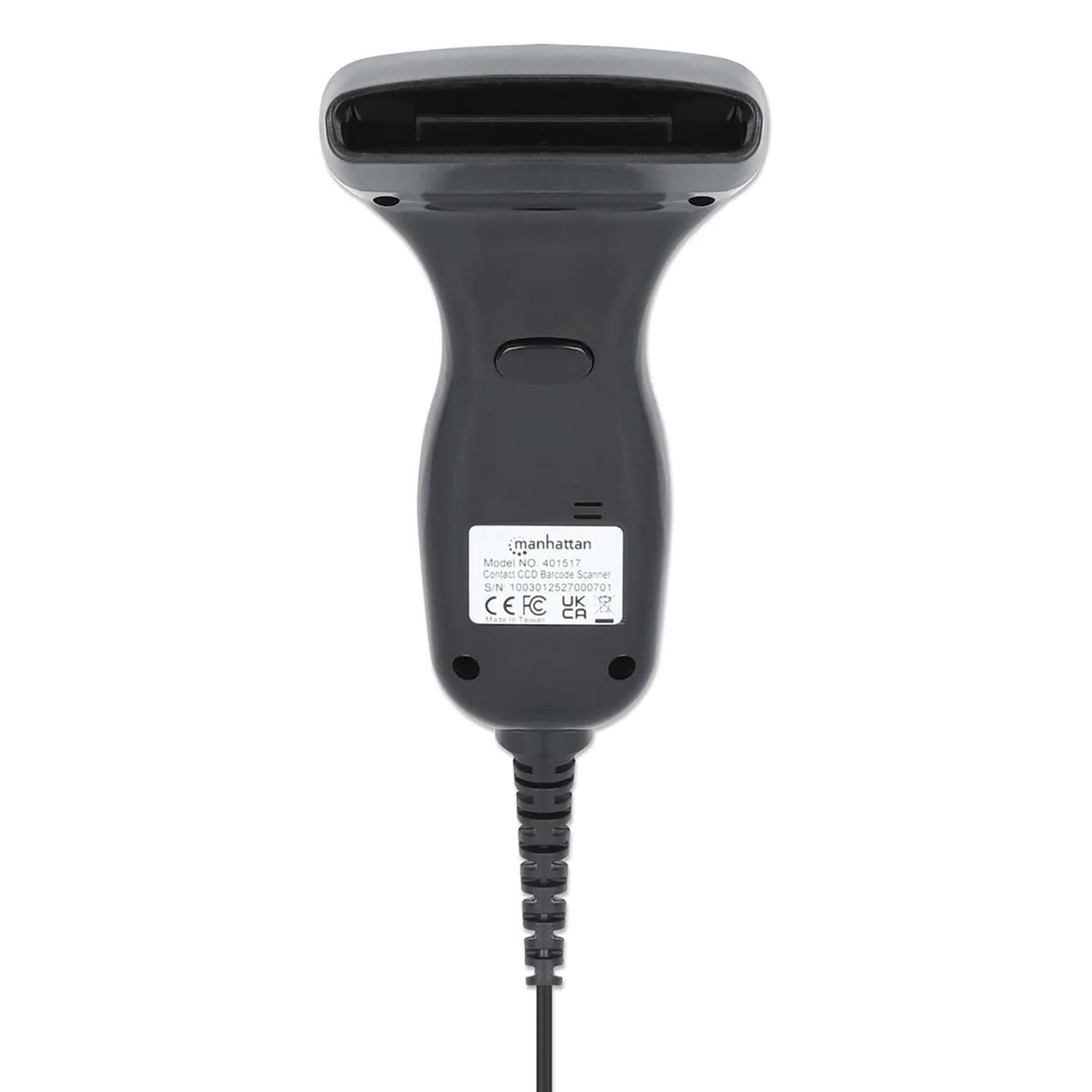 iManhattan  
Model No 401517  
Contact CCD Barcode Scanner  
SN 003012527000701  
CE FC UK