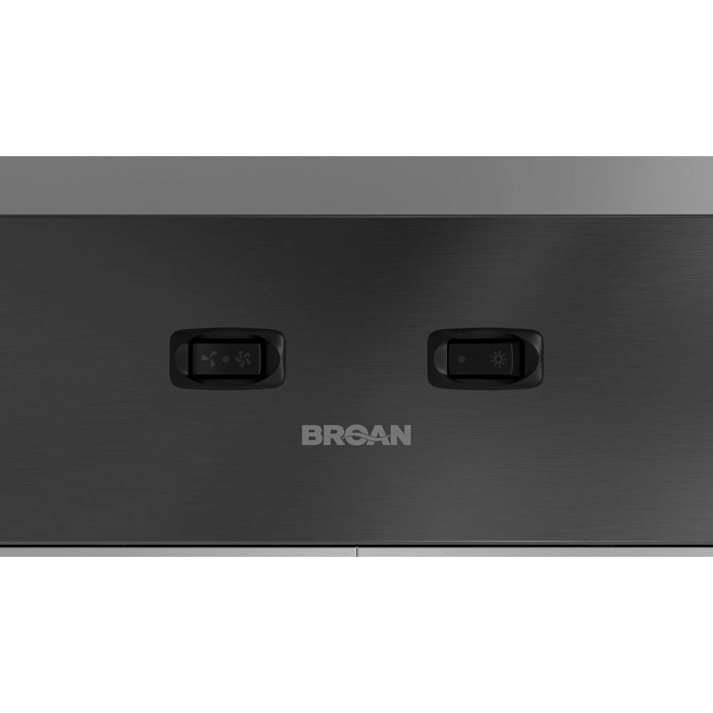 Alt View 7. Broan - Broan-NuTone 30-Inch Under Cabinet Range Hood, ENERGY STAR, 350 Max Blower CFM - Stainless Steel.