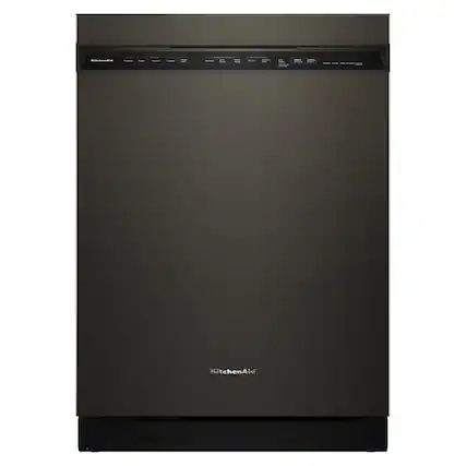 Front. KitchenAid - KitchenAid - 24" Front Control Built-In Stainless Steel Tub Dishwasher with Third Level Jet Rack and 41 dBA - Black Ore - Black Ore.