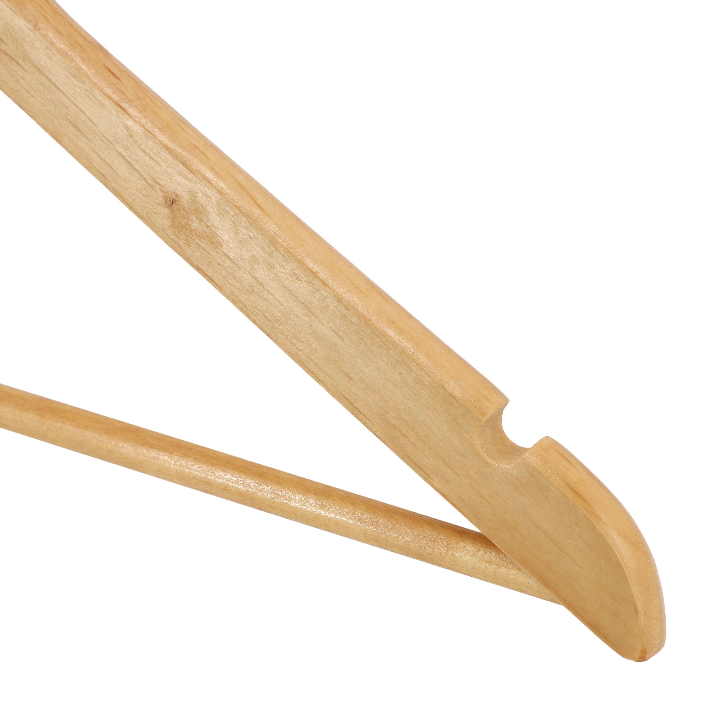 Alt View 3. MegaChef - MegaChef 20 Piece Acacia Wood Swivel Hook Hanger Set in Light Brown - Brown.