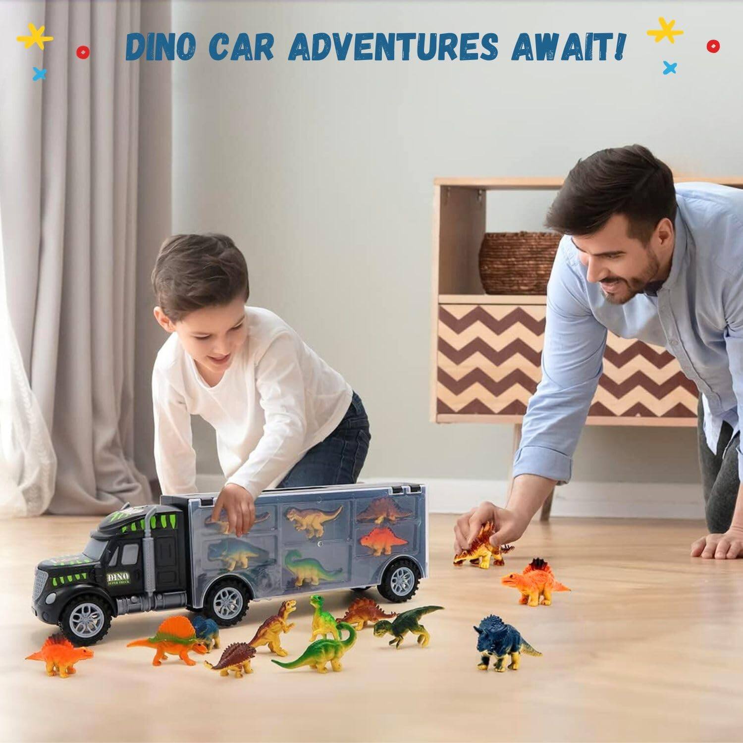DINO CAR ADVENTURES AWAIT! DINO