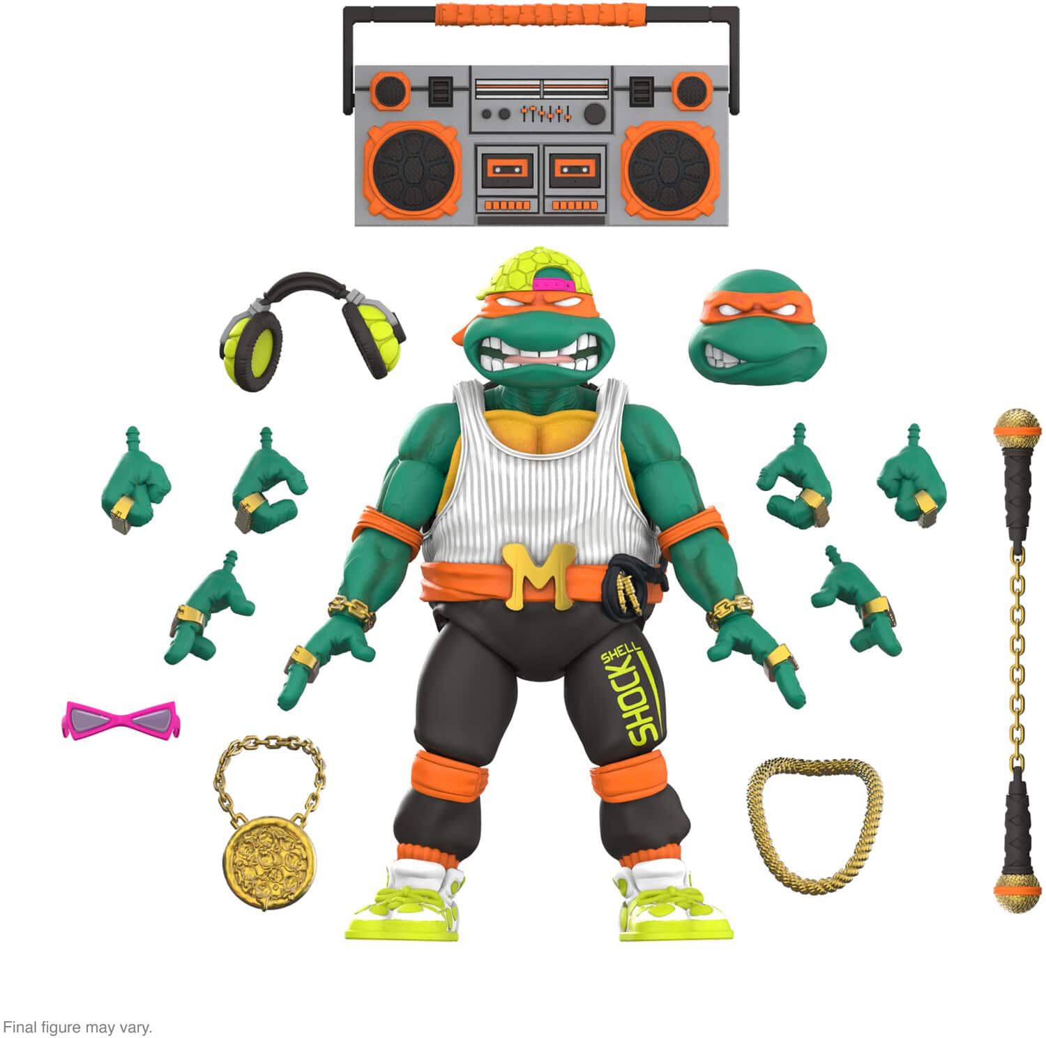 Super7 - Teenage Mutant Ninja Turtles - ULTIMATES! Wv 11 - Rapper Mike (TMNT) - Multicolor