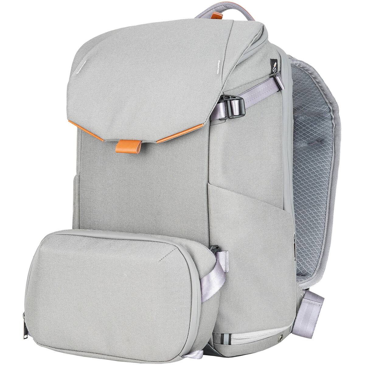 Alt View 5. Vanguard - Vanguard VEO City B46 21L Camera Backpack with Pouch - Gray.
