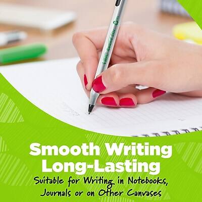 Smooth Writing Long-Lasting  
Suitable for Writing in Notebooks, Journals, or on Other Canvases