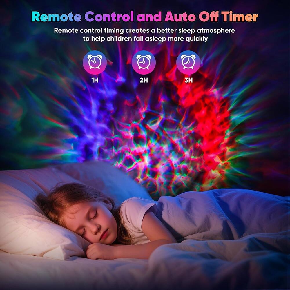 Remote Control and Auto Off Timer

Remote control timing creates a better sleep atmosphere to help children fall asleep more quickly

1H 2H 3H