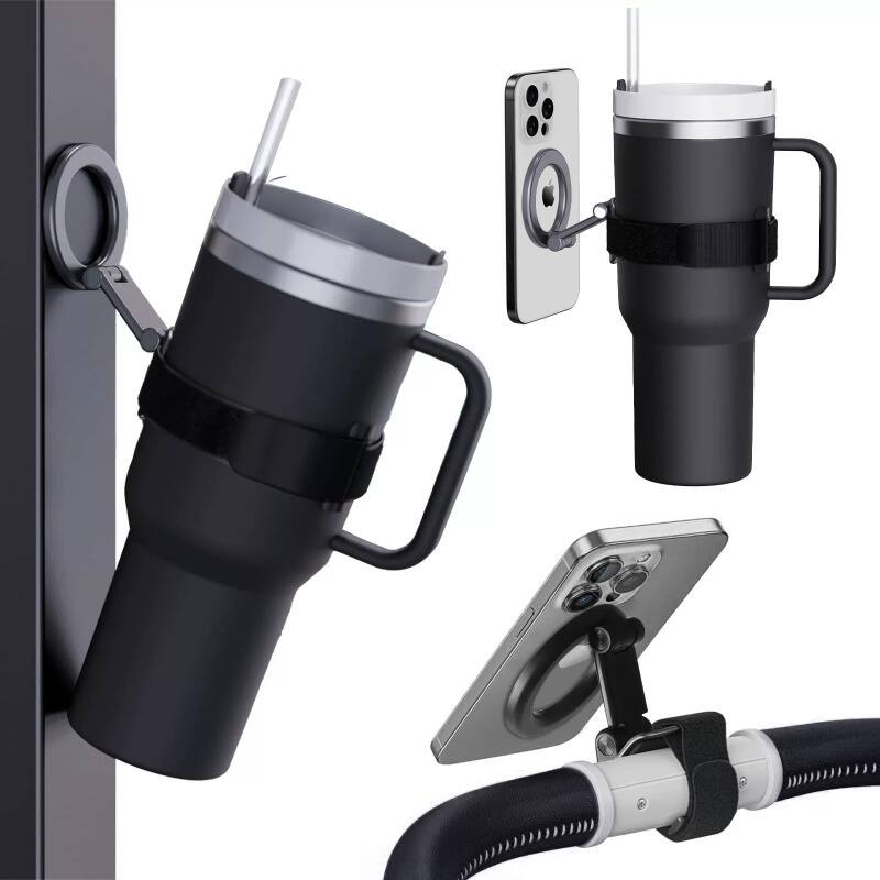 Alt View 1. Mybat - MyBat HydroStand MagSafe Phone Holder Strap - Black - Black.