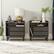 Alt View 11. Walker Edison - Boho Solid Wood Nightstand (set of 2) - Black.