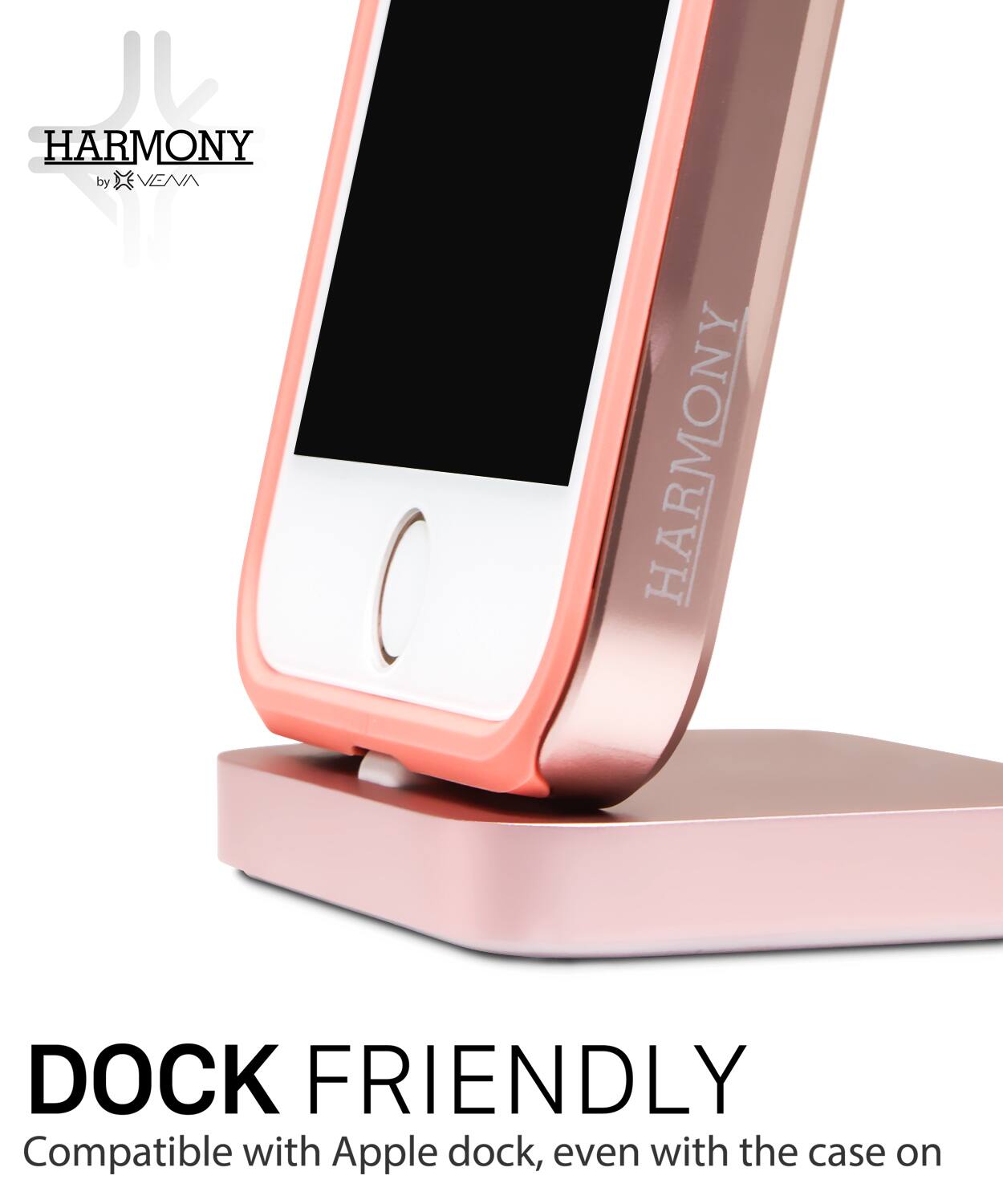 HARMONY by VENN, HARMONY DOCK FRIENDLY, Compatible with Apple dock, even with the case on
