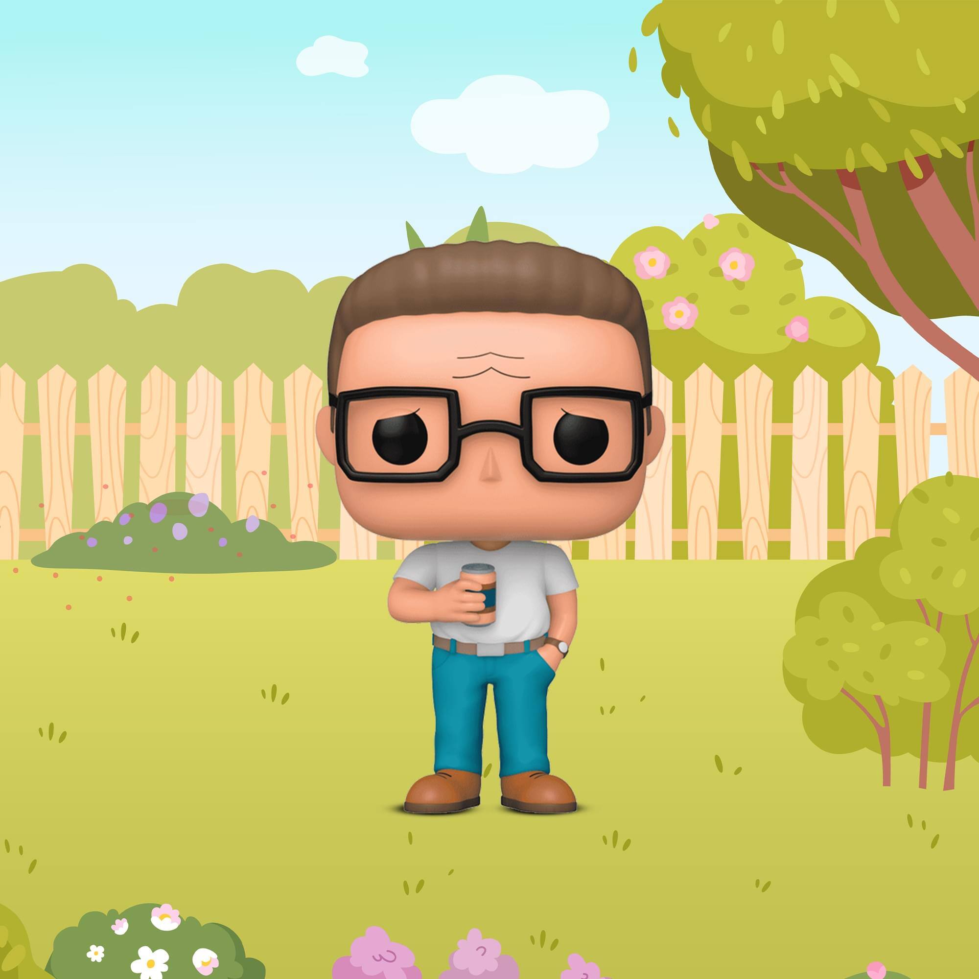 Alt View 2. Funko - Funko POP! Animation: King of the Hill - Hank Hill   - COLLECTIBLES - Multicolor.