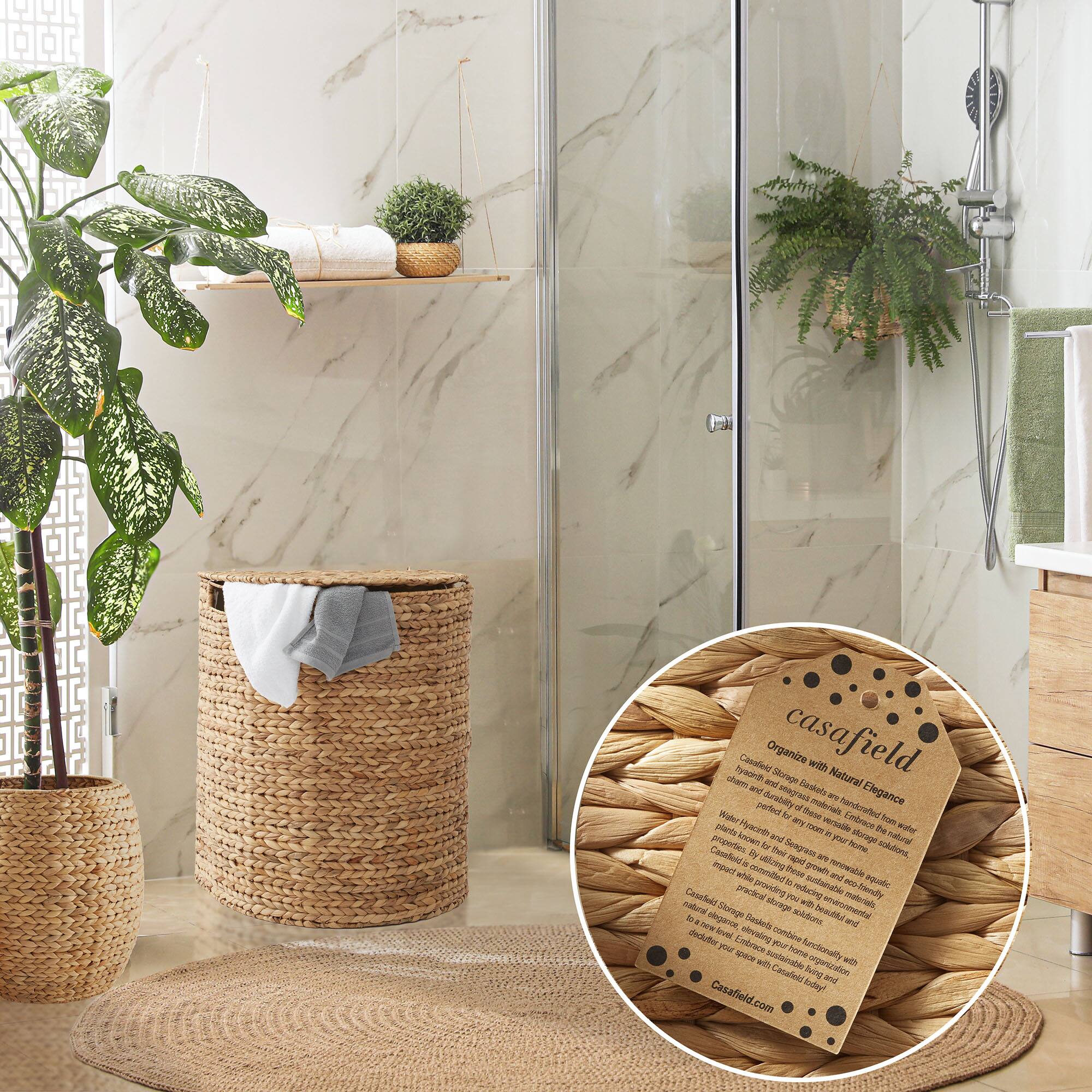 - Organize with Natural Elegance  
- Create a serene and inviting space with natural elegance  
- Choose from a variety of natural materials  
- Enhance your bathroom with natural elegance  
- Discover the perfect balance of style and functionality  
- Elevate your space with natural elegance  
- Casafield.com