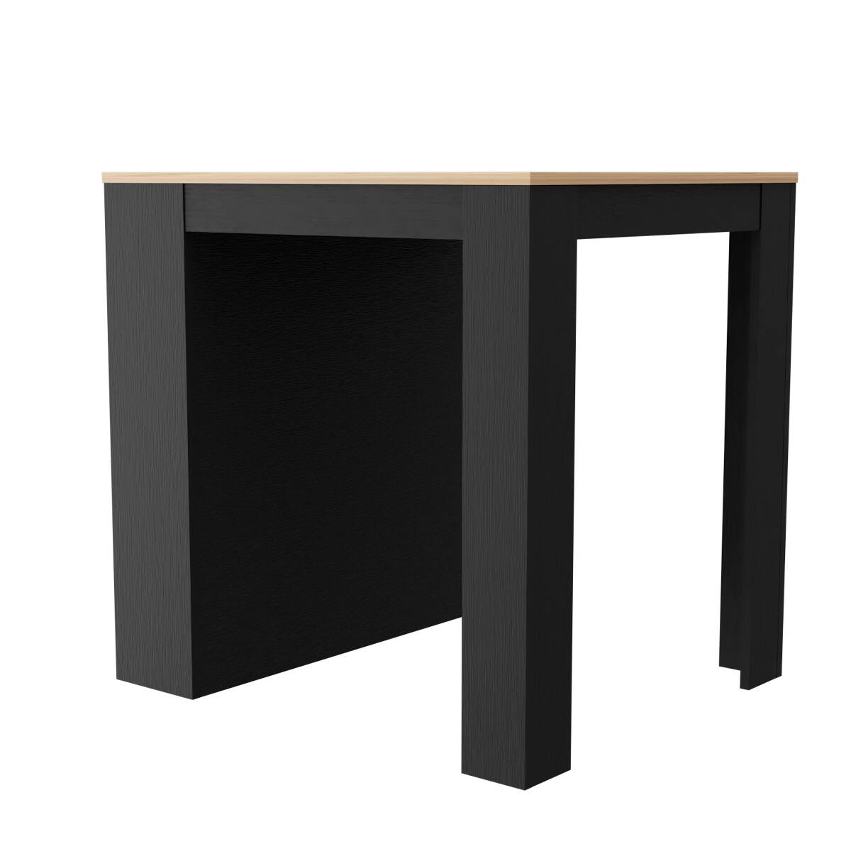 Back. Loheer - Loheer Modern Stationary Kitchen Island Multicolor Rectangular - Multicolor.