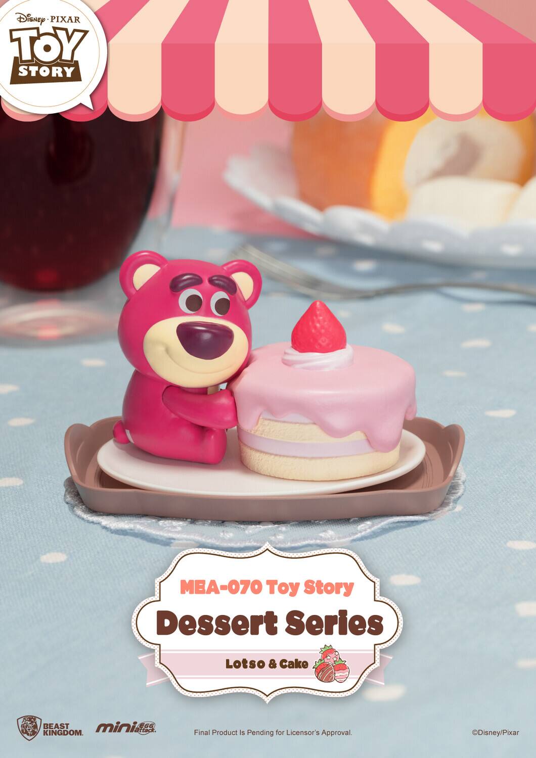Disney PIXAR TOY STORY MEA-070 Toy Story Dessert Series Lotso & Cake BEAST mini C6a artack KINGDOM. Final Product Is Pending for Licensor's Approval Disney/Pixar.
