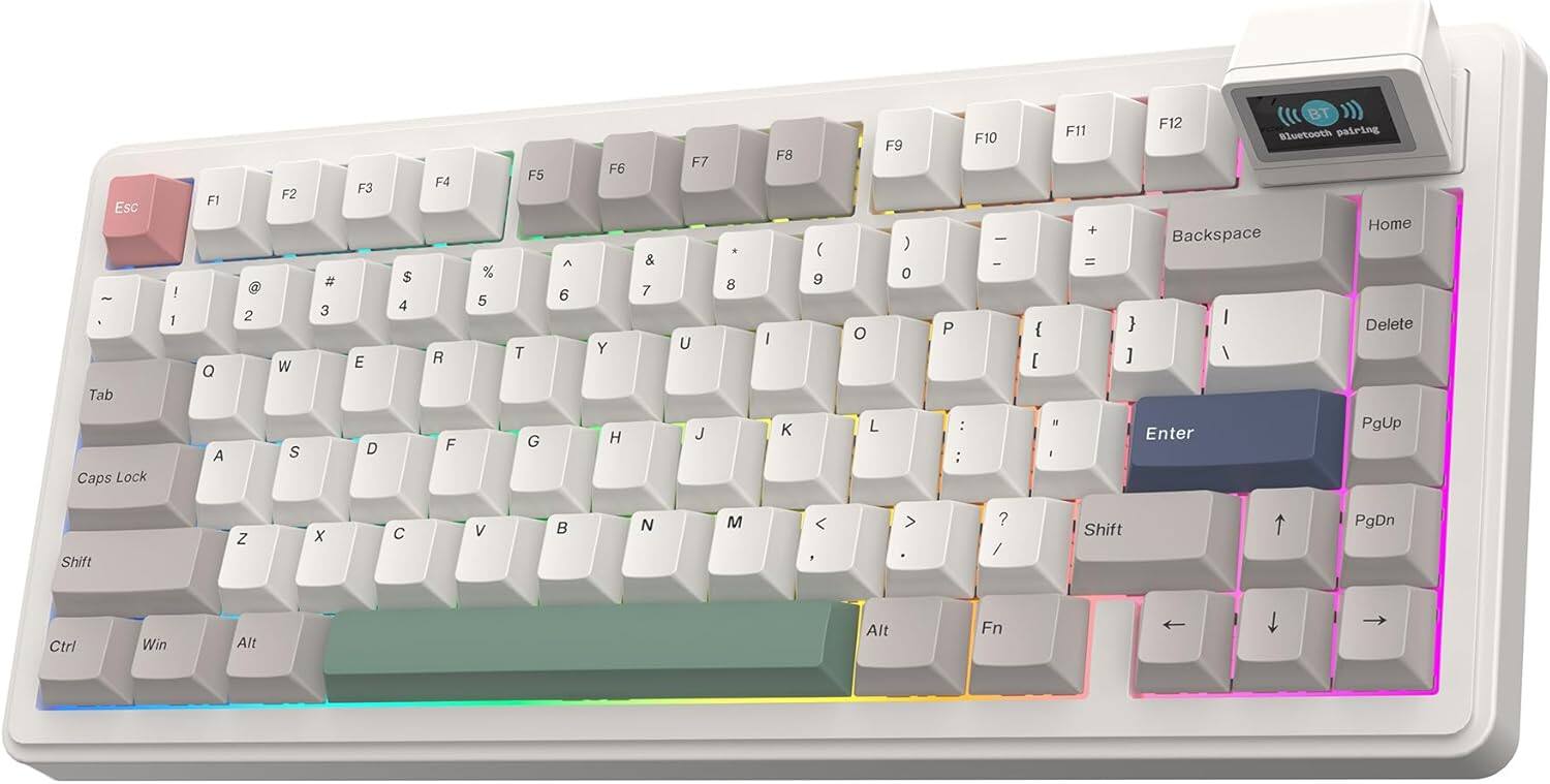 Esc - . Tab ! 1 F1 Q a 2 F2 W # 3 F3 E $ 4 F4 R % 5 F5 T A 6 F6 Y & 7 F7 U - 8 F8 I ( 9 O F9 ) 0 P F10 | I { [ F11 + = } ] BT F12 Bluetooth pairing Home Backspace I Delete / Caps Lock A S D F G H J K L : : IN I Enter PgUp Shift Z X C V  N M <  > ? / Shift PgDn Ctrl Win Alt Alt Fn