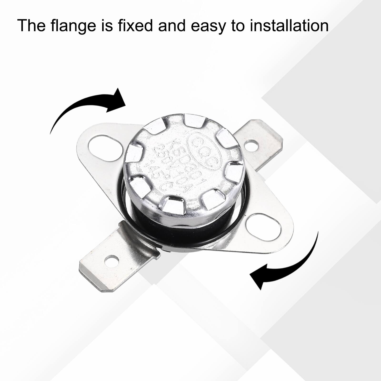 The flange is fixed and easy to installation  
250V10A CQO