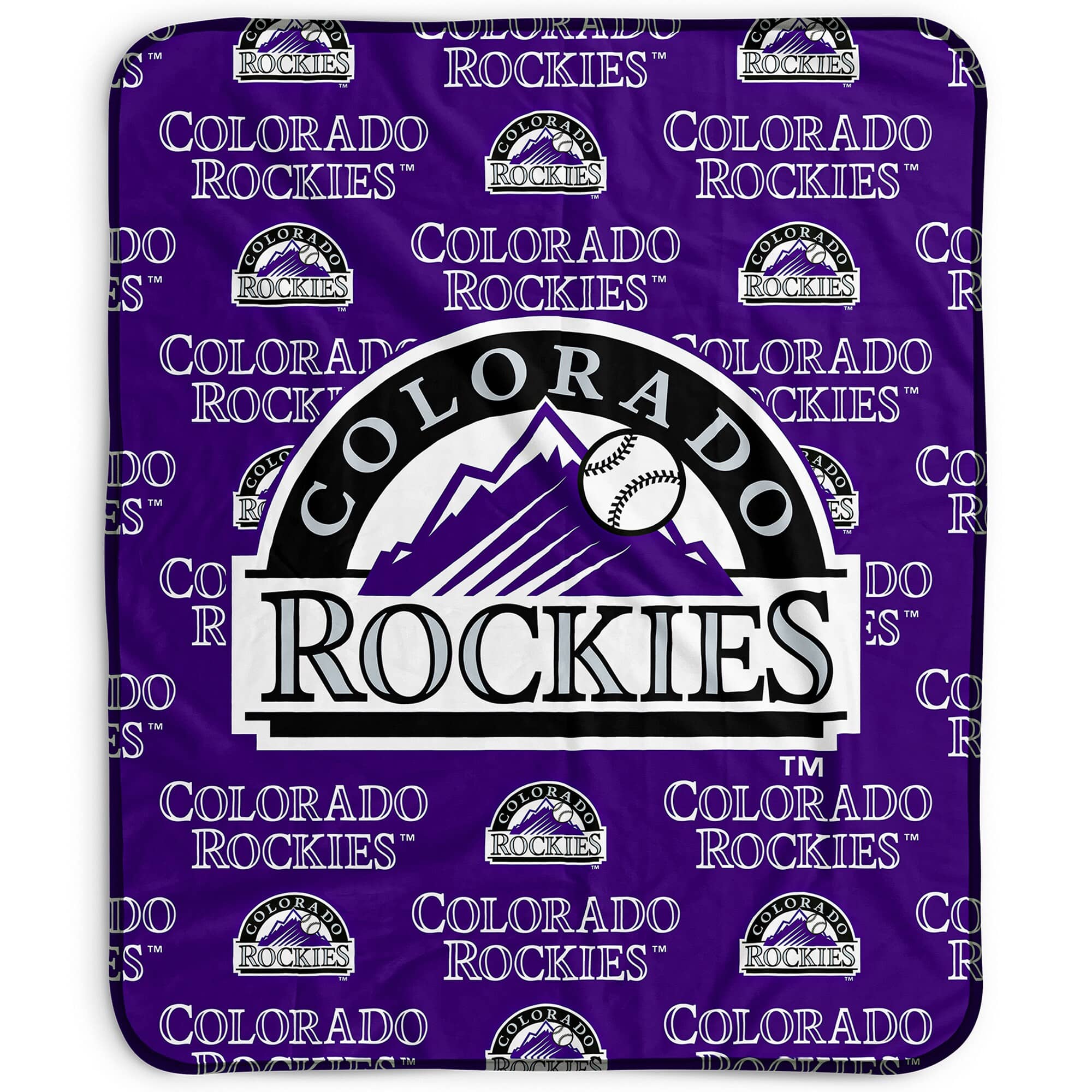 Pegasus - Colorado Rockies 50" x 60" Repeat Wordmark Fleece Blanket - Multicolor