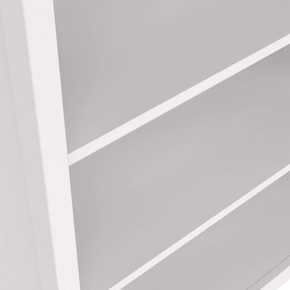 Alt View 1. Tvilum - Madrid Adjustable 6 Shelf Bookcase, Open Storage Home Office Bookshelf - White.
