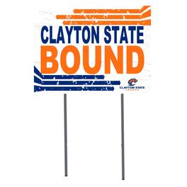 Jardine - Clayton State Lakers 18'' x 24'' Bound Yard Sign - White