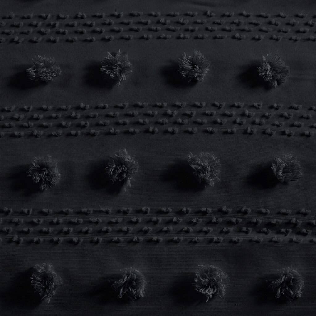 Alt View 5. Gracie Mills - Gracie Mills Eloise Clip Jacquard Comforter Set - Black.