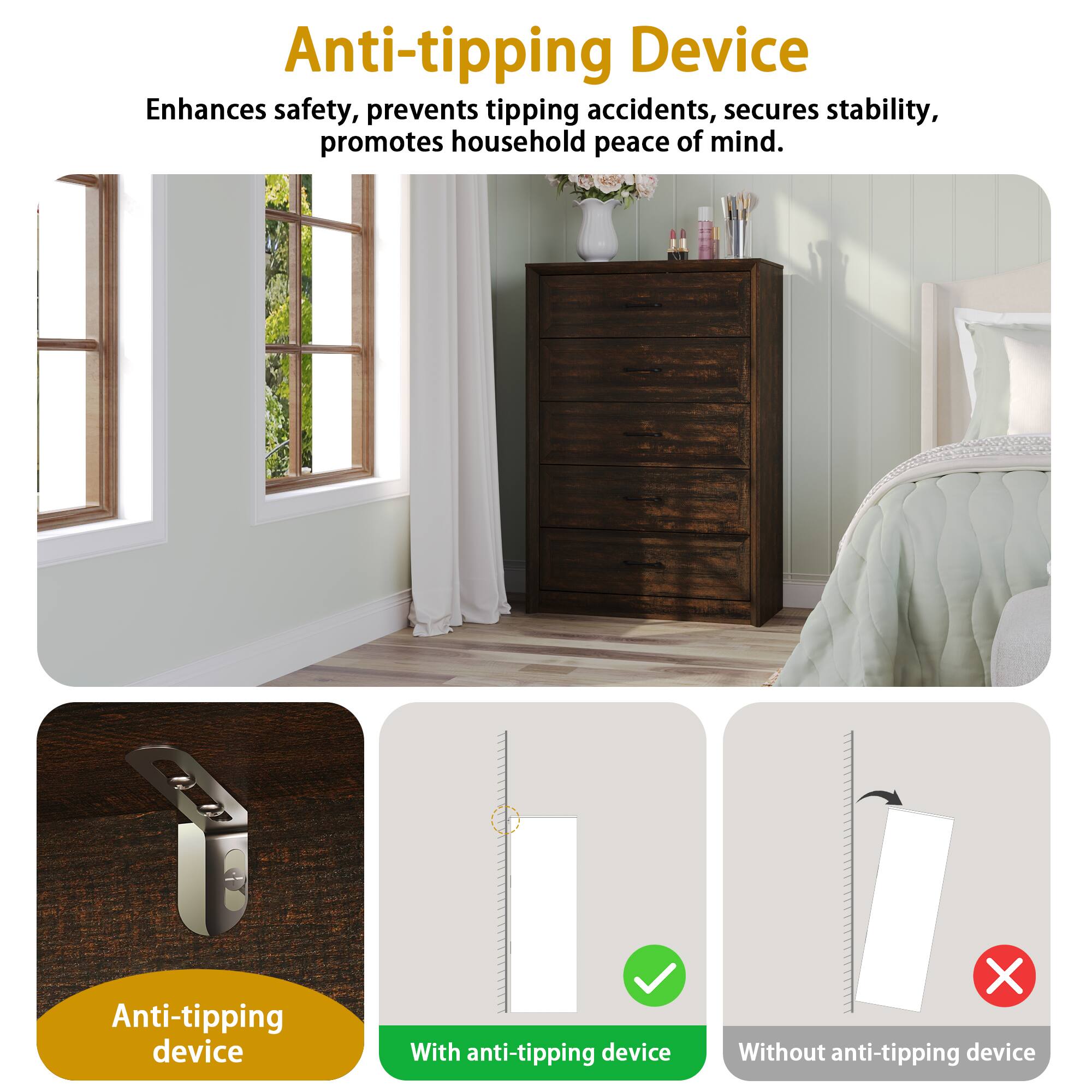 Anti-tipping Device

Enhances safety, prevents tipping accidents, secures stability, promotes household peace of mind.

Anti-tipping device

With anti-tipping device

Without anti-tipping device