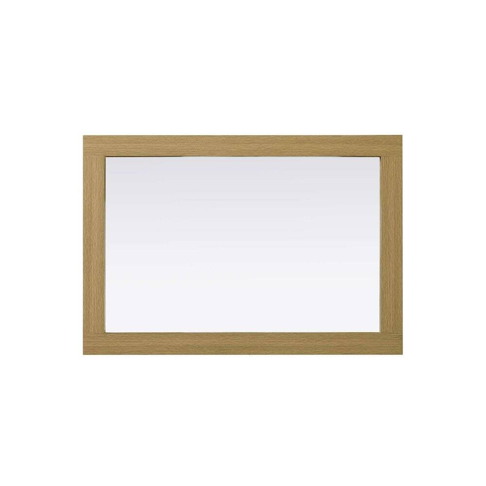 Alt View 2. Elegant Kitchen and Bath - Noah Wooden Rectangle Mirror 22 x 32 in Honey Brown - Honey Brown.