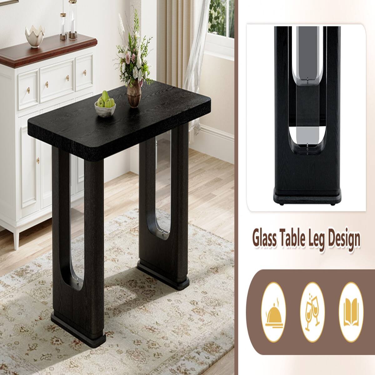 Glass Table Leg Design