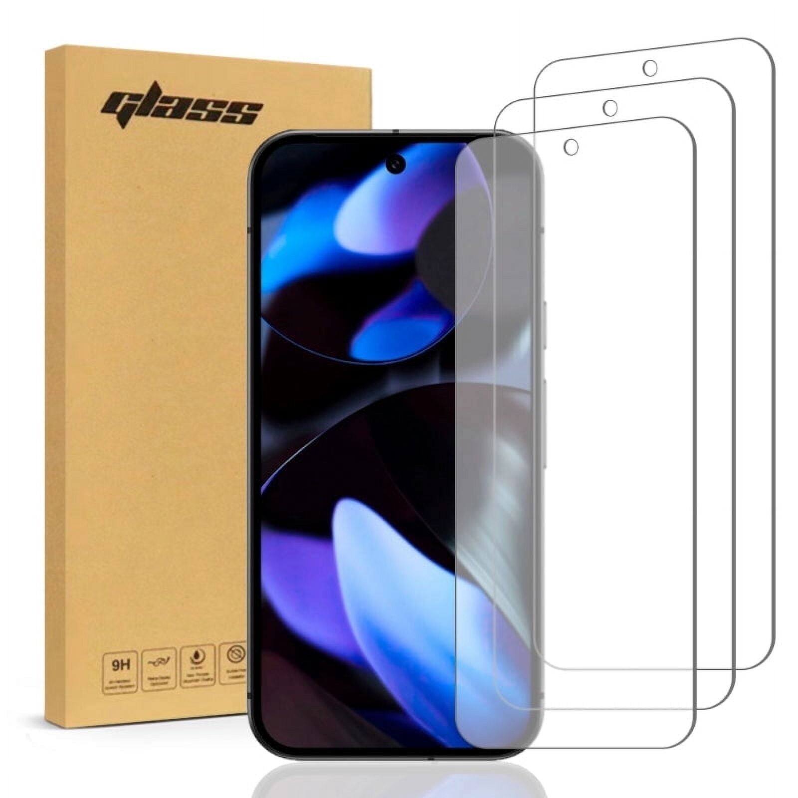 Front. RomeTech - Google Pixel 9a Tempered Glass Screen Protector 9 Per Pack - Transparent.