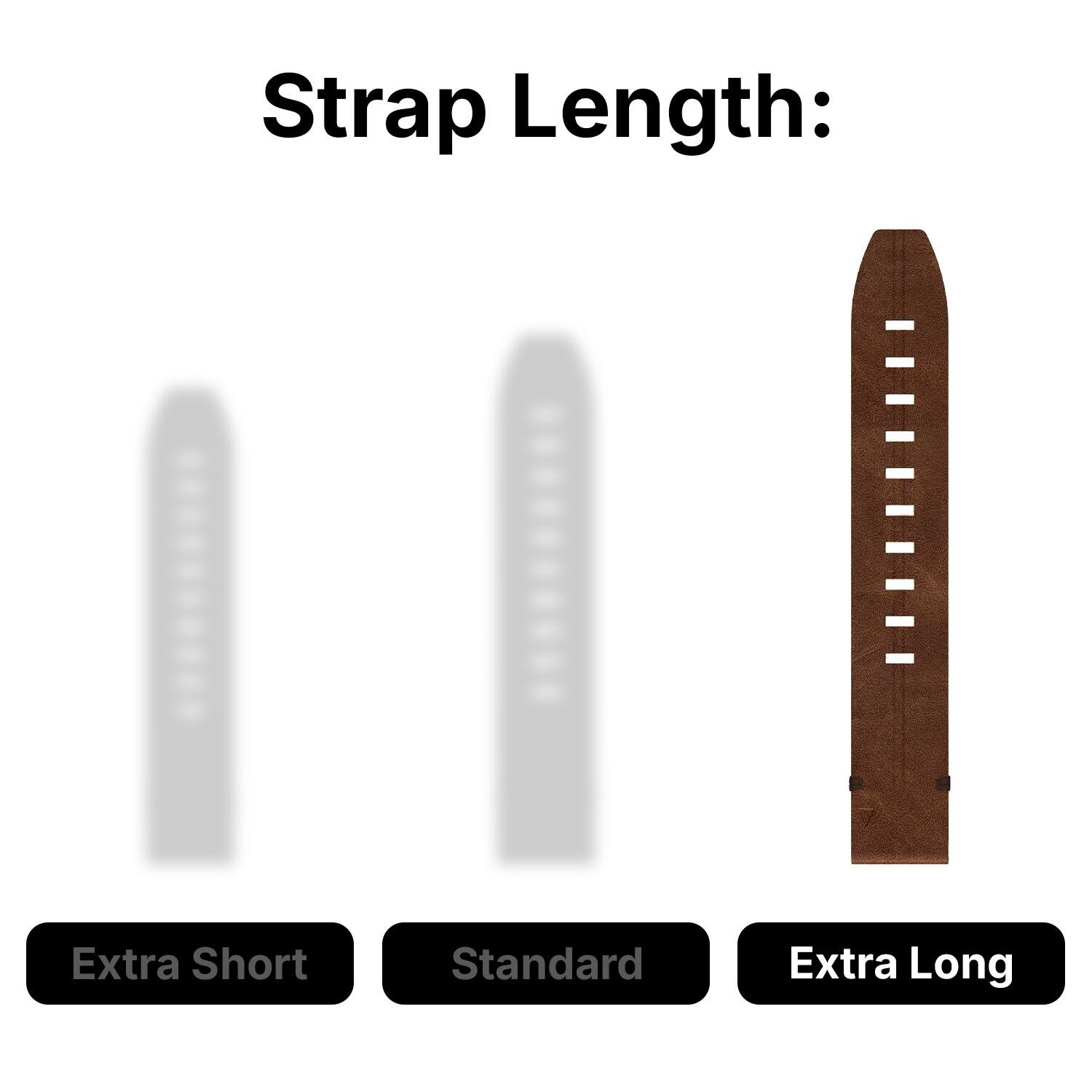 Strap Length: Extra Short, Standard, Extra Long