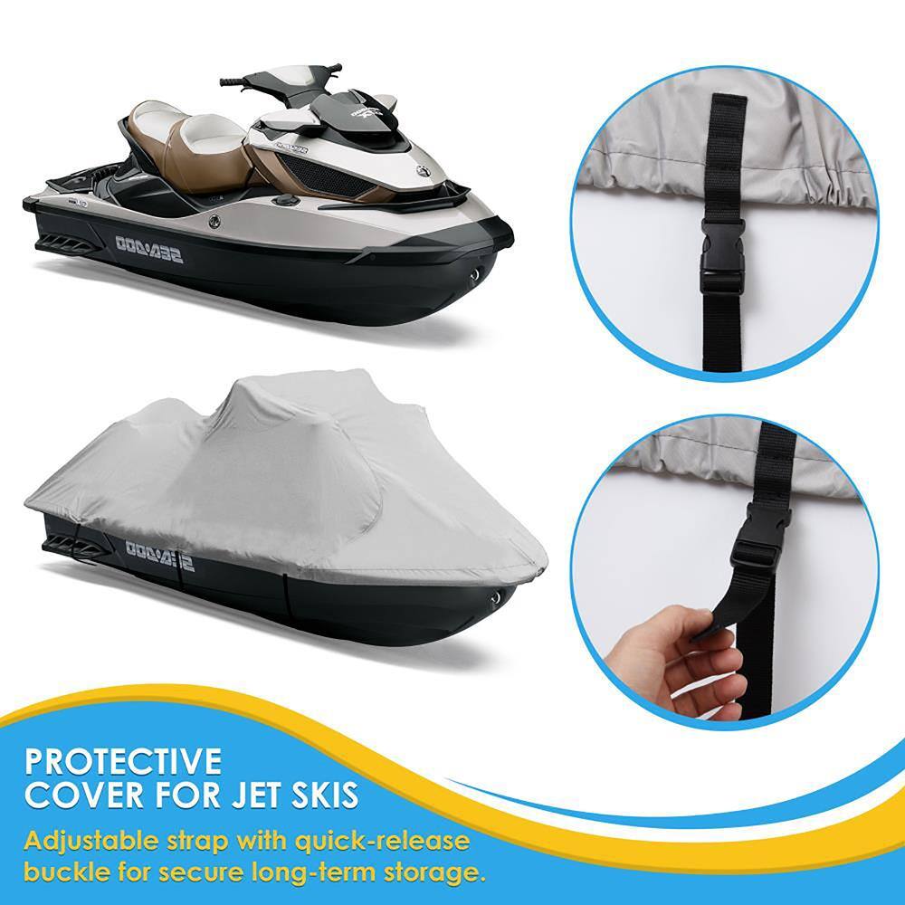 4 SEDADO DO0E  
PROTECTIVE COVER FOR JET SKIS  
Adjustable strap with quick-release buckle for secure long-term storage.