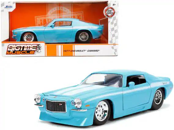 Jada
BIGTIME MUSCLE
1971 CHEVROLET CAMARO
DIE-CAST
8+