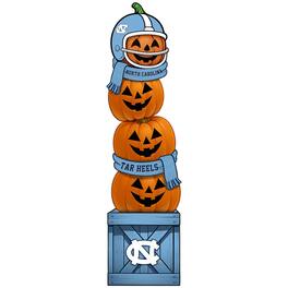 Fan Creations - North Carolina Tar Heels 31" Stacked Pumpkin Leaner - Multicolor