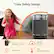 Alt View 3. OSTBA - Space Heater, 1500W Electric Heater with Thermostat, 70° Oscillation, Remote & 24H Timer, Tip-Over/Overheat Protection - Black.