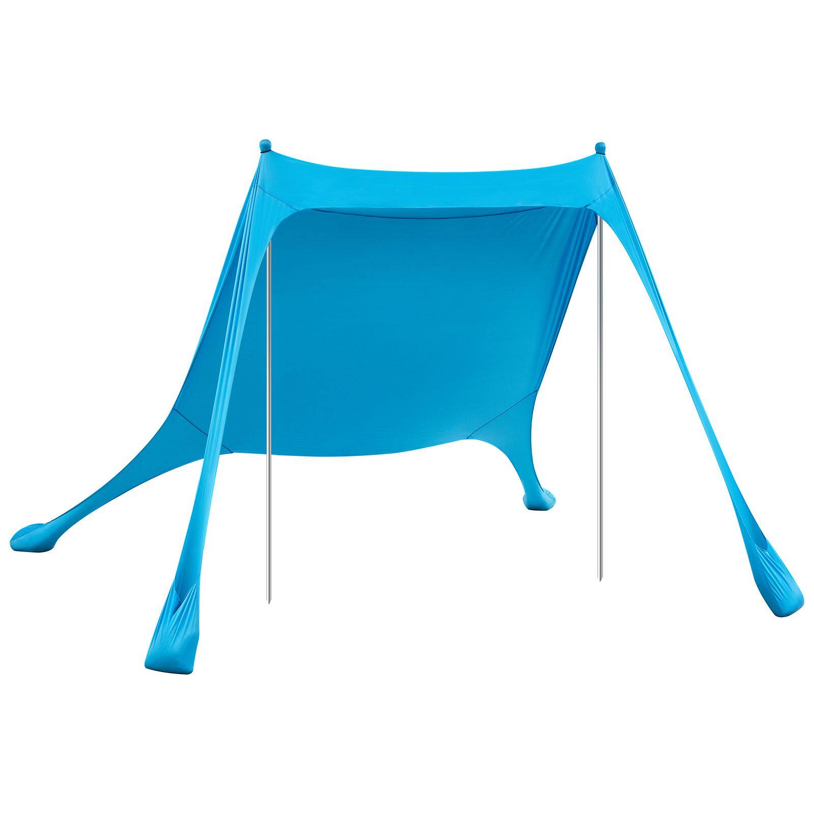 Alt View 6. Loheer - Loheer Beach Tent Sun Shelter, UPF50+ Pop Up Canopy, 7.5x7.5 ft Portable Shade - Blue.